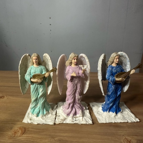 Collection: christmas winter angels in blue turquoise and purple - decor pieces - Picture 1 of 2
